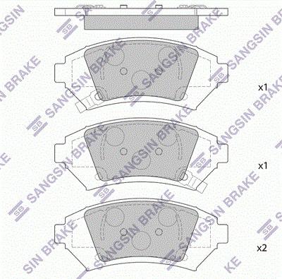 Hi-Q SP4330 - Гальмівні колодки, дискові гальма autocars.com.ua