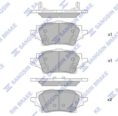 Hi-Q SP4339 - Гальмівні колодки, дискові гальма autocars.com.ua