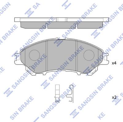 Hi-Q SP4360 - Гальмівні колодки, дискові гальма autocars.com.ua