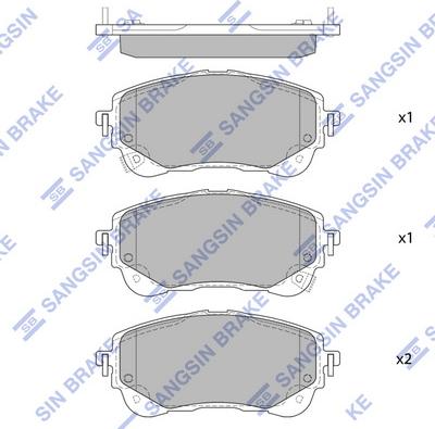 Hi-Q SP4368 - Гальмівні колодки, дискові гальма autocars.com.ua