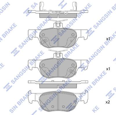 Hi-Q SP4382 - Гальмівні колодки, дискові гальма autocars.com.ua