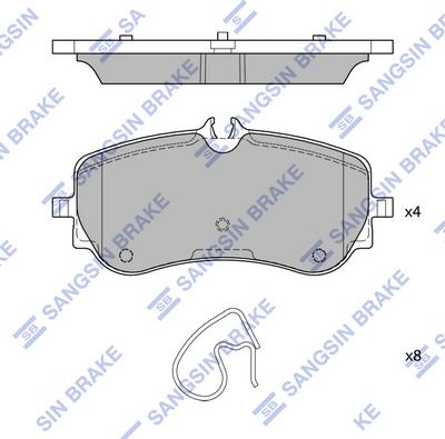 Hi-Q SP4402 - Гальмівні колодки, дискові гальма autocars.com.ua