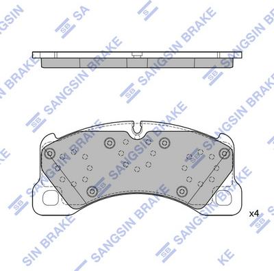 Hi-Q SP4407 - Гальмівні колодки, дискові гальма autocars.com.ua