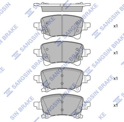 Hi-Q SP4435 - Гальмівні колодки, дискові гальма autocars.com.ua