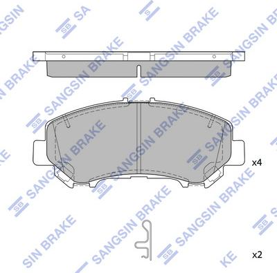 Hi-Q SP4436 - Гальмівні колодки, дискові гальма autocars.com.ua