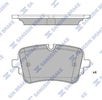 Hi-Q SP4475 - Тормозные колодки, дисковые, комплект avtokuzovplus.com.ua