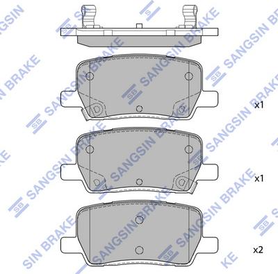 Hi-Q SP4480 - Гальмівні колодки, дискові гальма autocars.com.ua