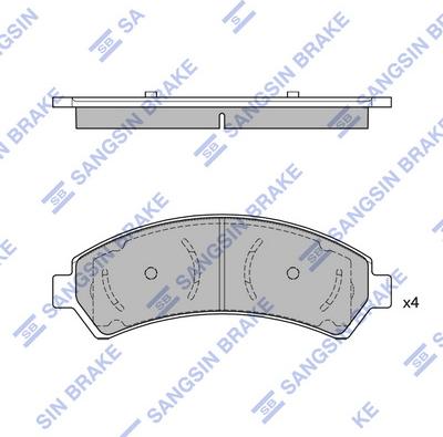 Hi-Q SP4487 - Гальмівні колодки, дискові гальма autocars.com.ua