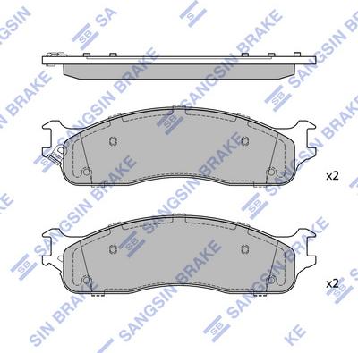 Hi-Q SP4490 - Гальмівні колодки, дискові гальма autocars.com.ua