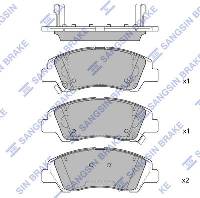 Hi-Q SP4492 - Гальмівні колодки, дискові гальма autocars.com.ua