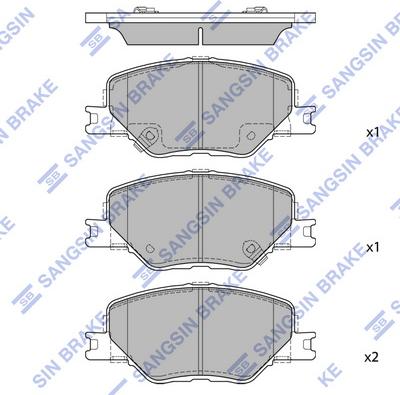 Hi-Q SP4499 - Гальмівні колодки, дискові гальма autocars.com.ua