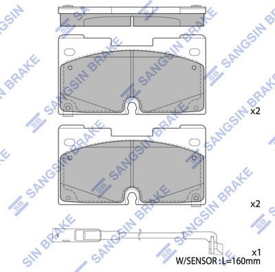 Hi-Q SP4506 - Гальмівні колодки, дискові гальма autocars.com.ua