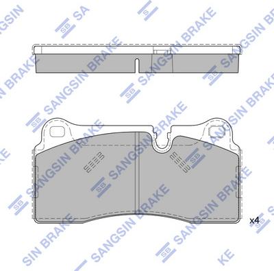 Hi-Q SP4541 - Гальмівні колодки, дискові гальма autocars.com.ua