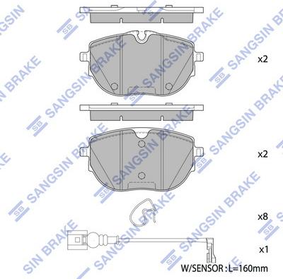 Hi-Q SP4553 - Гальмівні колодки, дискові гальма autocars.com.ua