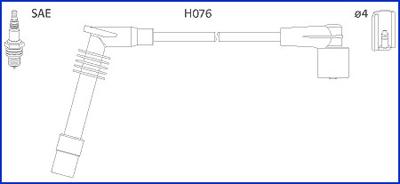 Hitachi 134234 - Комплект проводів запалювання autocars.com.ua