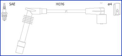 Hitachi 134251 - Комплект проводов зажигания avtokuzovplus.com.ua