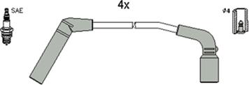 Hitachi 134260 - Комплект проводов зажигания avtokuzovplus.com.ua