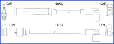 Hitachi 134366 - Комплект проводів запалювання autocars.com.ua