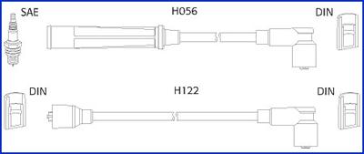 Hitachi 134438 - Комплект проводів запалювання autocars.com.ua