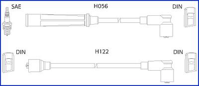 Hitachi 134474 - Комплект проводов зажигания avtokuzovplus.com.ua