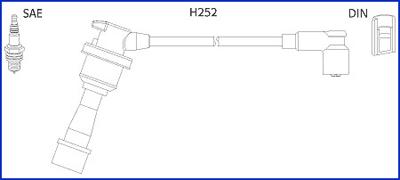 Hitachi 134480 - Комплект проводов зажигания avtokuzovplus.com.ua