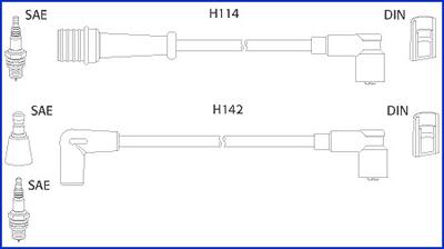 Hitachi 134485 - Комплект проводов зажигания avtokuzovplus.com.ua