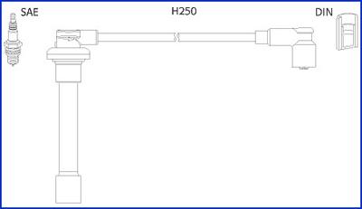 Hitachi 134520 - Комплект проводів запалювання autocars.com.ua