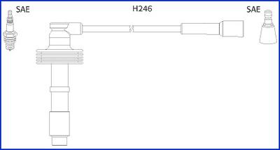 Hitachi 134560 - Комплект проводів запалювання autocars.com.ua