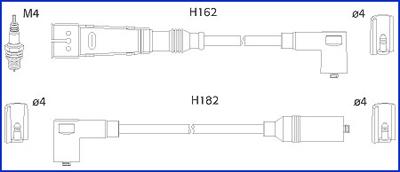 Hitachi 134701 - Комплект проводів запалювання autocars.com.ua