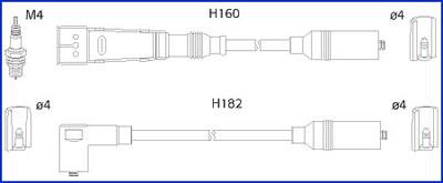 Hitachi 134706 - Комплект проводов зажигания autodnr.net