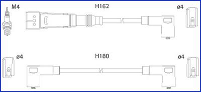 Hitachi 134707 - Комплект проводів запалювання autocars.com.ua