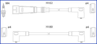 Hitachi 134715 - Комплект проводов зажигания autodnr.net