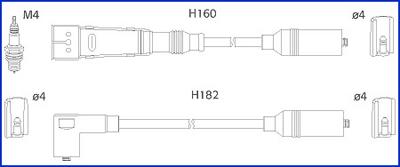 Hitachi 134717 - Комплект проводів запалювання autocars.com.ua