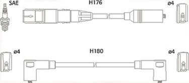 Hitachi 134766 - Комплект проводів запалювання autocars.com.ua