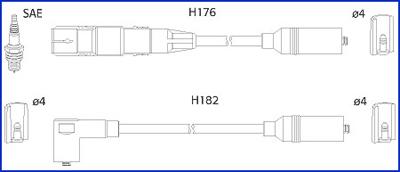 Hitachi 134790 - Комплект проводів запалювання autocars.com.ua