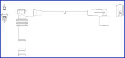 Hitachi 134812 - Комплект проводов зажигания avtokuzovplus.com.ua