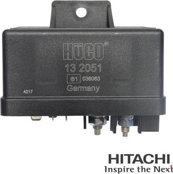 Hitachi 2502051 - Реле, система розжарювання autocars.com.ua