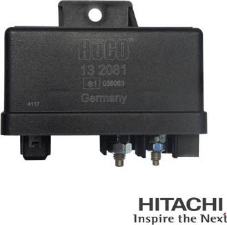 Hitachi 2502081 - Реле, система розжарювання autocars.com.ua
