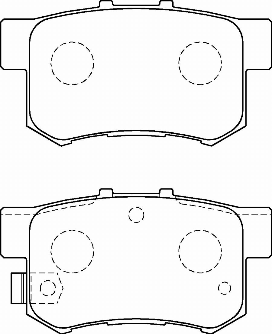 Hitachi BRPC00812A - Тормозные колодки, дисковые, комплект autodnr.net