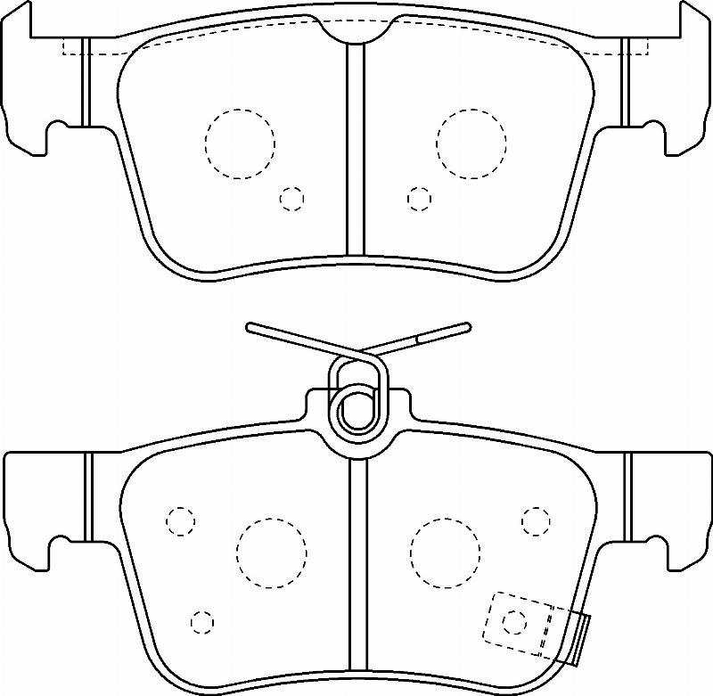 HITACHI BRPC00819 - Гальмівні колодки, дискові гальма autocars.com.ua