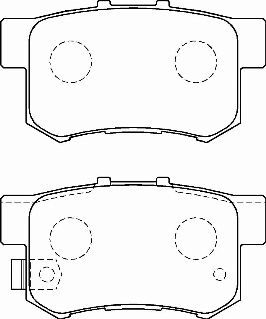 Hitachi BRPC01126A - Тормозные колодки, дисковые, комплект autodnr.net