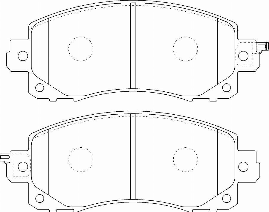 Hitachi BRPC01158A - Тормозные колодки, дисковые, комплект avtokuzovplus.com.ua