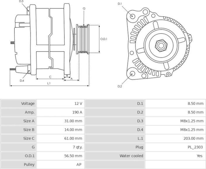 HITACHI LR1190-901 - Генератор autocars.com.ua