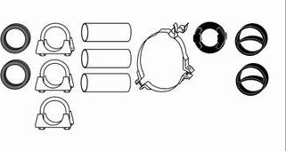 HJS 82 12 0225 - Монтажний комплект, система випуску autocars.com.ua