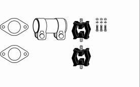 HJS 82 12 2287 - Монтажный комплект, система выпуска avtokuzovplus.com.ua