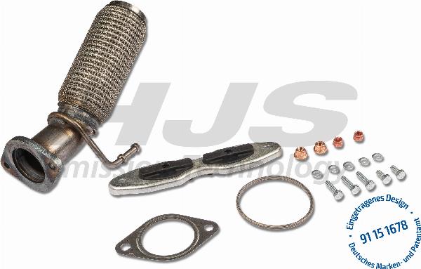 HJS 91 15 1678 - Ремонтна трубка, каталізатор autocars.com.ua