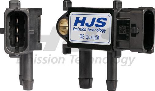 HJS 92 09 1076 - Датчик, тиск вихлопних газів autocars.com.ua