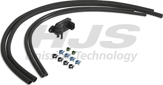 HJS 92 09 8015 - Напірний трубопровід, датчик тиску (саж. / Частічн.фільтр) autocars.com.ua