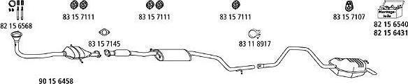 HJS Fo_551 - Система випуску ОГ autocars.com.ua