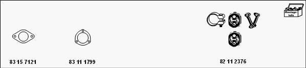HJS MT-VAG044 - Система випуску ОГ autocars.com.ua
